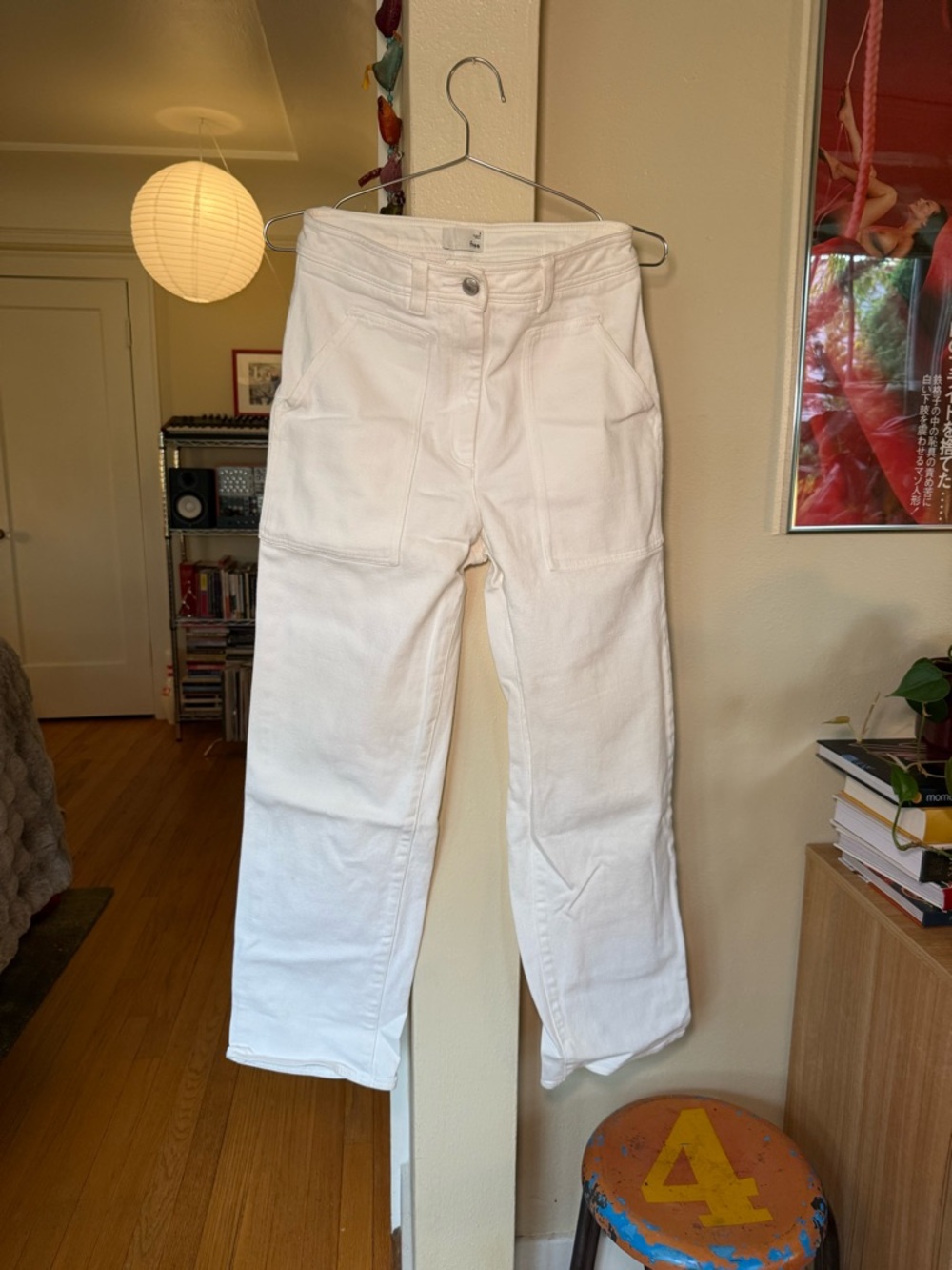 NWOT White Aritzia Wilfred Free Riley Jeans in Oak